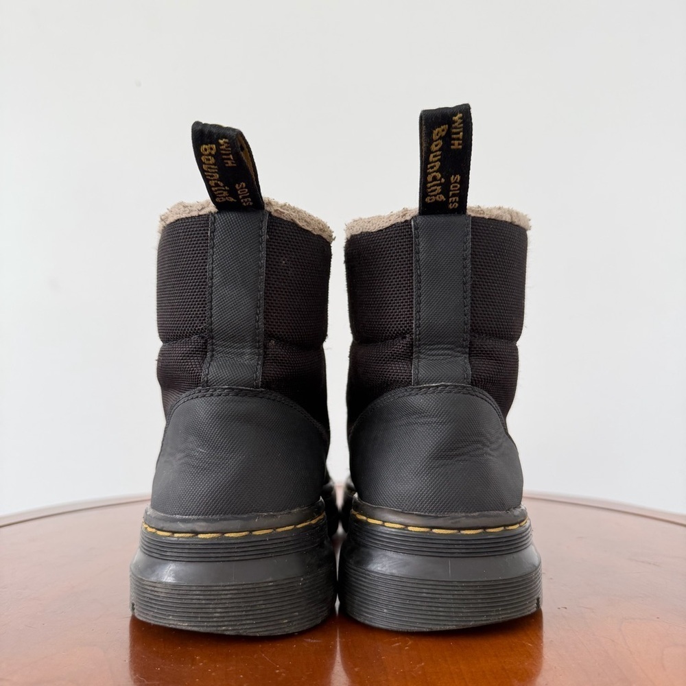 Dr. Martens Combs Faux Fur Lace up Casual Boots | US 8 - Picture 3 of 9